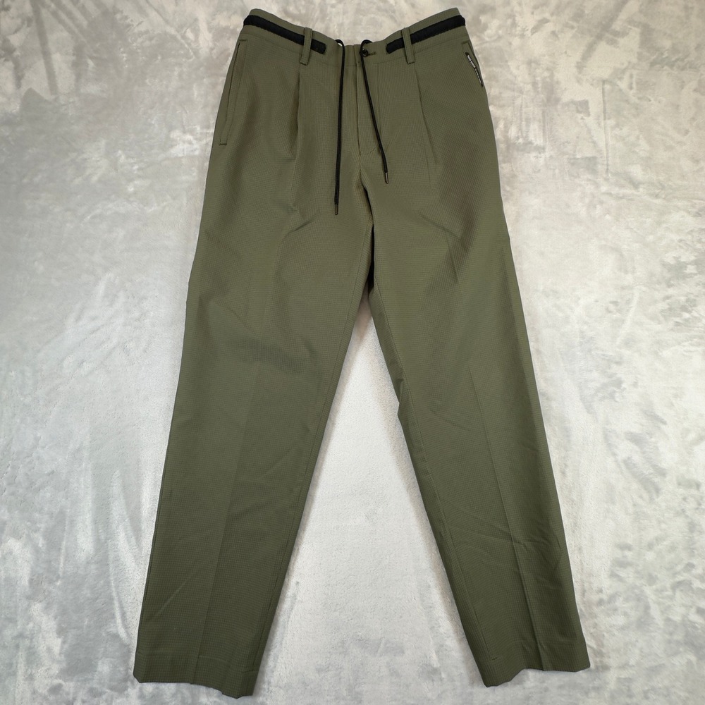 Takeo Kikuchi City Setter Tech Pants Olive Green Elastic Waist Japan‎ Designer
